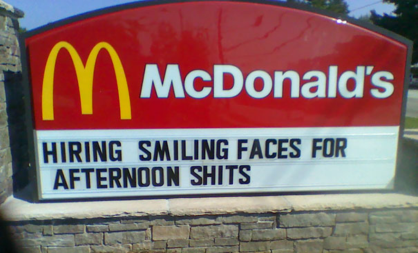 McDonalds Spelling Oops